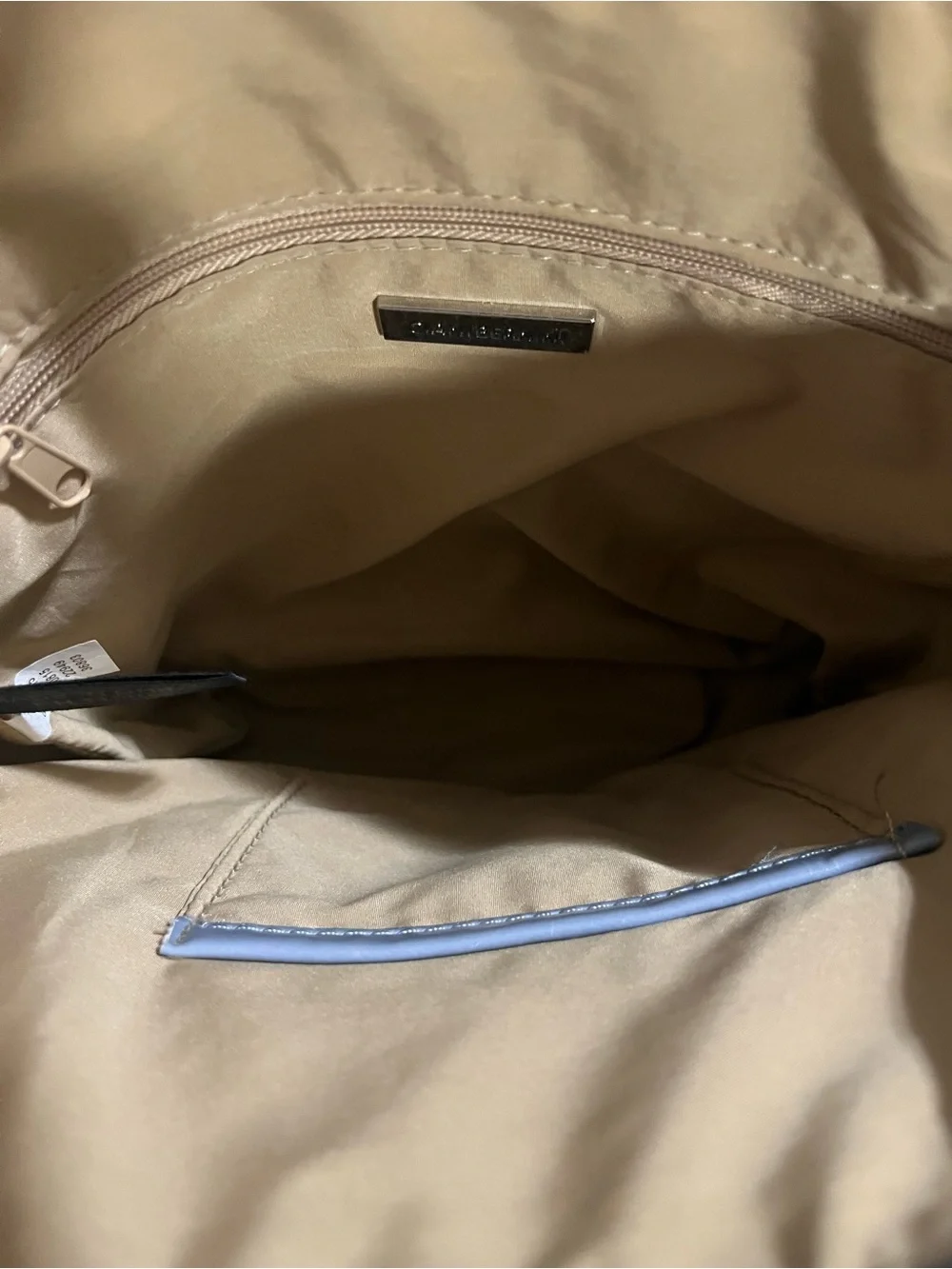 GUC Giani Bernini Leather Crossbody Bag Gray Blue